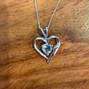 Silver Heart Pendant Necklace